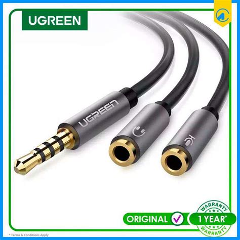 Jual Ugreen Audio Splitter Mm Male To Female Cm Black Di