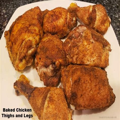 Baked Chicken Thighs And Legs The Grateful Girl Cooks