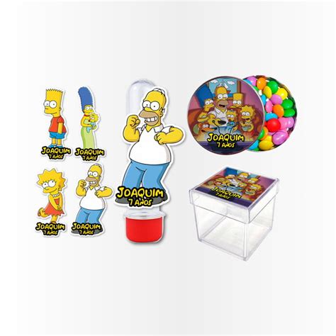 Kit Festa Adesivos E Apliques Os Simpsons Elo