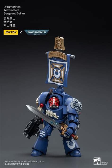 Warhammer 40k Ultramarines Terminators Sergeant Bellan 118 Scale Action Figure