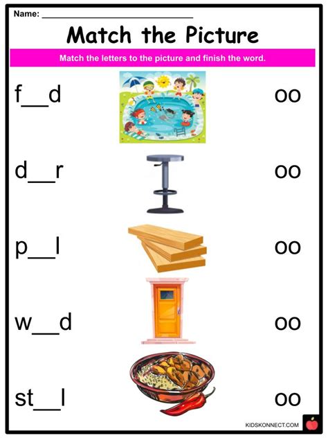 Phonics Oo Sounds Worksheets And Activities For Kids