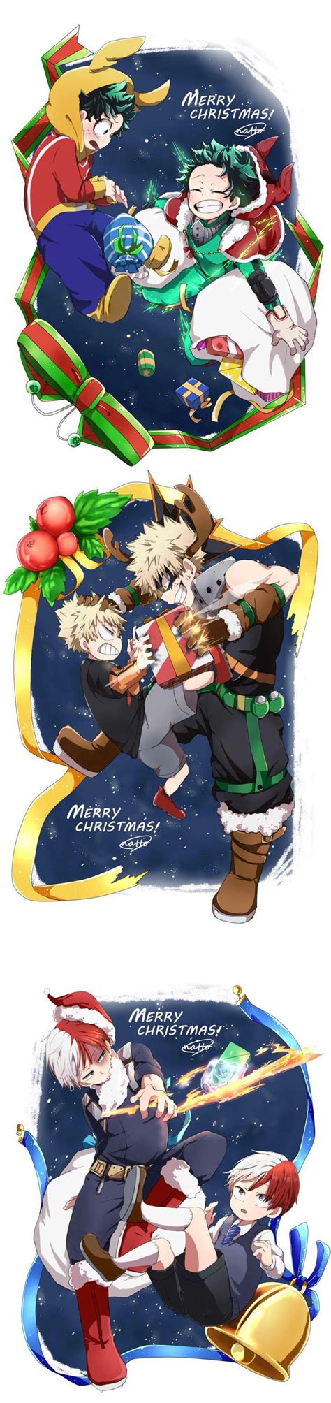 Characters Midoriya Izuku Katsuki Bakugou Todoroki Shouto Merry