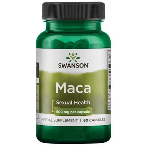 Extract De Radacina Maca 500 Mg 60 Capsule Swanson Farmacia Tei Online