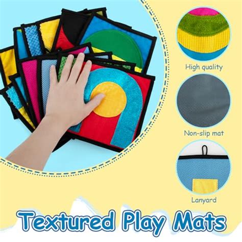 12 Set Sensory Mini Mats For Sensory Wallsandsensory Roomstactile Sensory Toys For Autistic