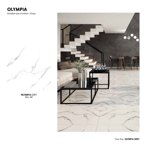 Jual INFINITI Granit Tile 60x60 OLYMPIA GREY Glossy Motif Marmer