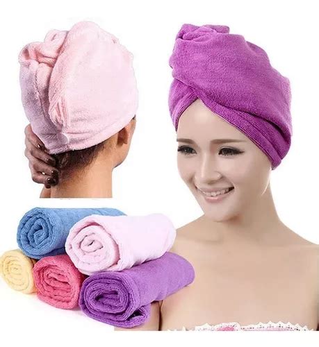 Toallas Cabello Microfibra Secado Rapido Turbante Uds Meses Sin