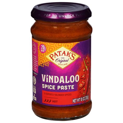 Patak S Spice Paste Vindaloo Hot Oz Delivery Or Pickup Near Me Instacart