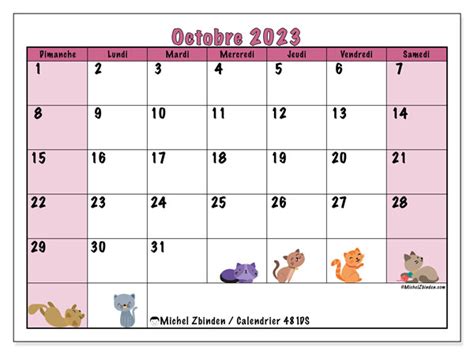 Calendrier Octobre Imprimer Ds Michel Zbinden Fr