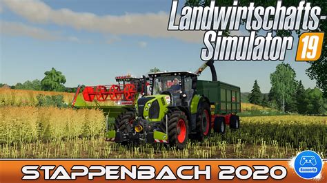 LS19 Stappenbach 02 Raps Ernten Mit GPS Landwirtschafts