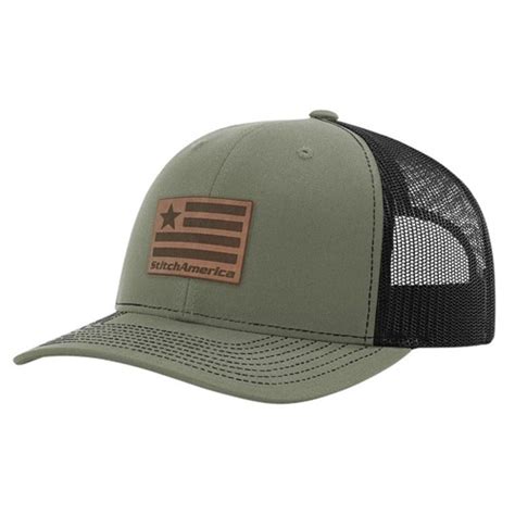 Richardson 112 Trucker With Leatherette Patch R112 Lp
