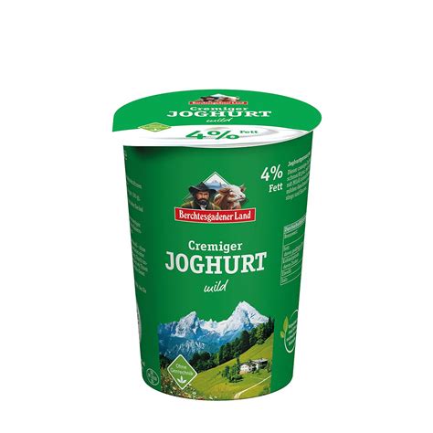 Berchtesgadener Land Joghurt Natur cremig gerührt mit 4 Fett 500 g