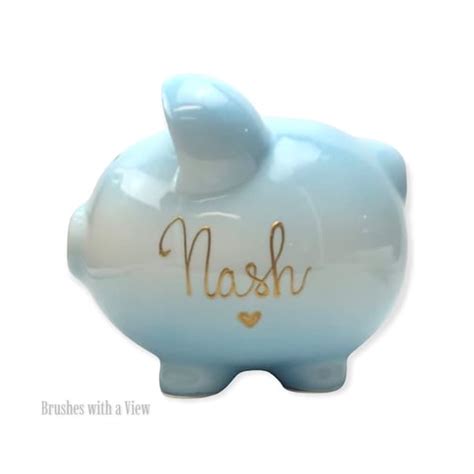 Boy Piggy Bank Etsy