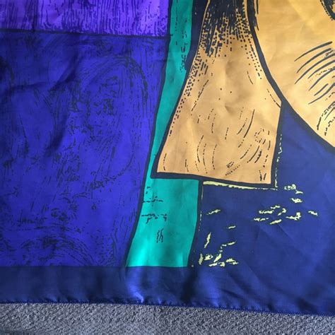 Picasso Sitting Woman Cubist Cubism Square Silk Scarf Gem