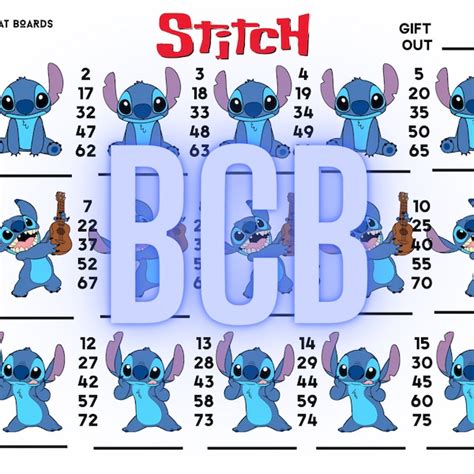 Stitch Bingo Etsy