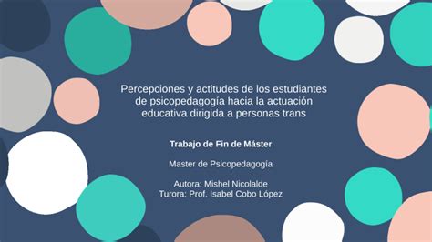 Percepciones y Actitudes hacia la Actuación Educativa para Personas con