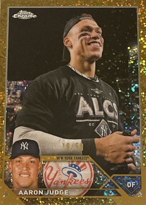 Aaron Judge Topps Chrome Sp Variation Gold Speckle Refractor