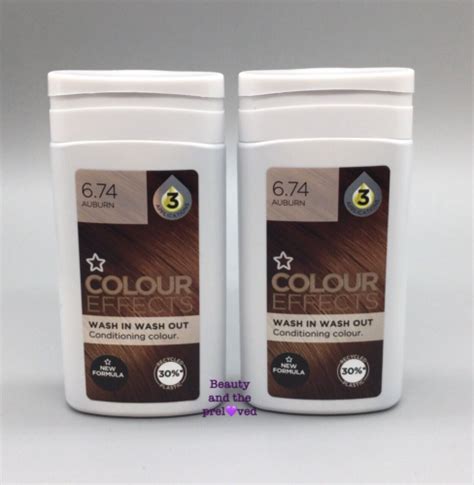 2x Superdrug Colour Effects Wash In Wash Out Conditioning Hair Auburn 6