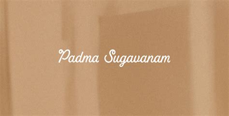 Padma Sugavanam - Renowned Carnatic Vocalist and Music Academician