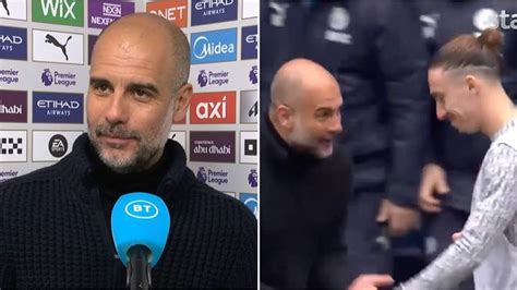 Manchester City Manager Pep Guardiola Explains Bizarre Celebration