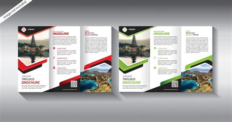 Premium Vector Trifold Brochure Template For Layout Leaflet