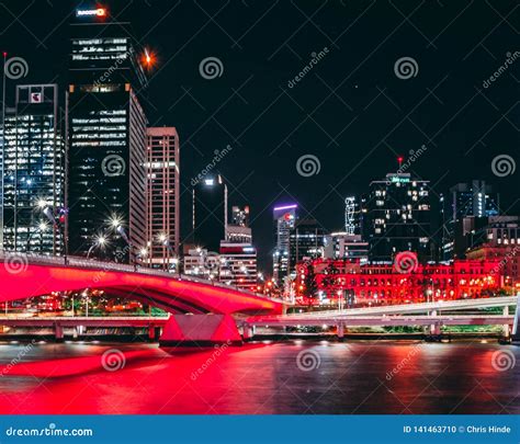 City Red Bridge Stock Photo Image Of Victoria Australia 141463710