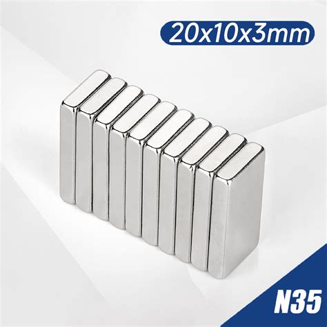 Neodym Magnete N35 Quader Magnet Plättchen Flache Scheiben Stabmagnet