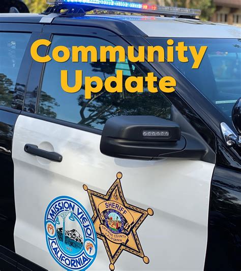 There was a report... - OCSD - Mission Viejo Police Services