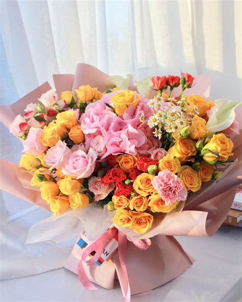 Luxury Bloom Box Flower Box Big Flower Basket Pink Roses Luxury