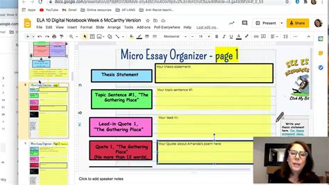 Micro Essay Part 1 Thesis Examples Lead Ins Youtube