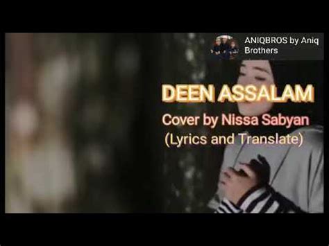 DEEN ASSALAM Cover By NISSA SABYAN Video Lirik Terbaru 2020 YouTube