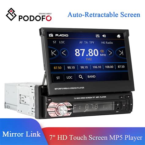 Podofo Radio Con GPS Para Coche Reproductor Multimedia MP5 Con