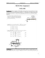 Mech Assignment Strain Mech Fall Solution Pdf Mech