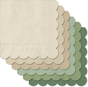 Amazon Whaline 120Pcs Sage Green Nude Cocktail Napkin 6 Colors