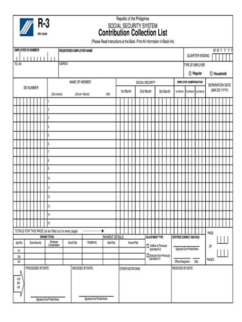 Sss List Form Fill Out And Sign Printable Pdf Template