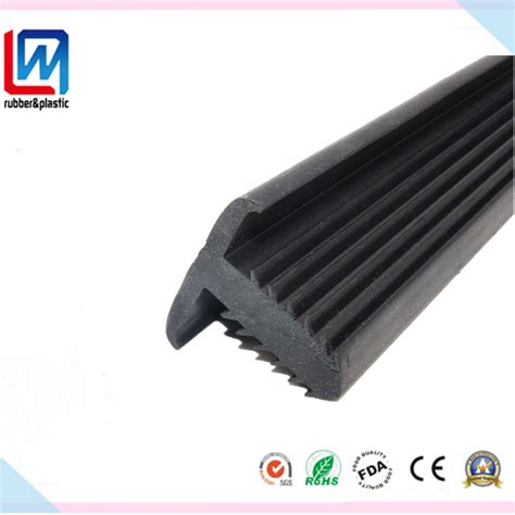 T Shape Epdm Pvc Extruded Rubber Profile Sealing Strip For Solar Panel