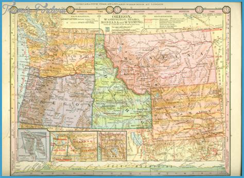 Map Of Montana Wyoming Travelsfinders