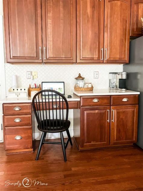 How To Update A Kitchen With Cherry Cabinets Without Painting