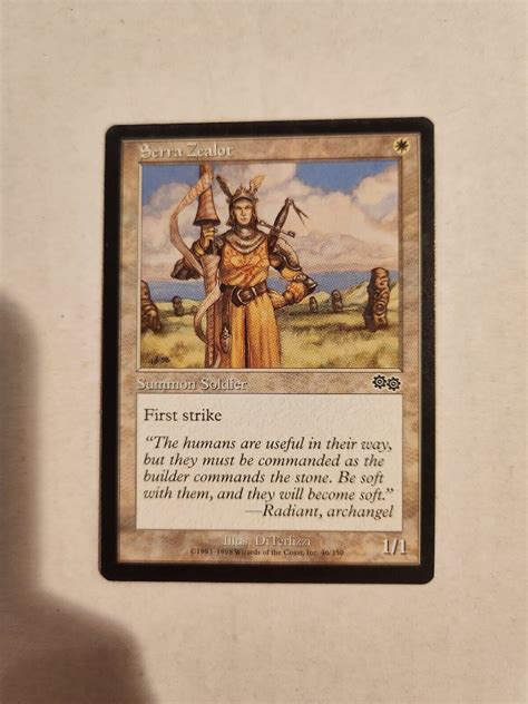 MTG Serra Zealot Urza S Saga 46 335 Regular Common For Sale Online EBay