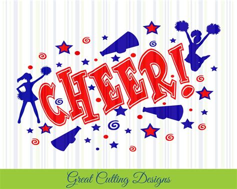 Cheerleader Svg Cut File Dxf Cheer Svg Cricut Svg Silhouette Etsy