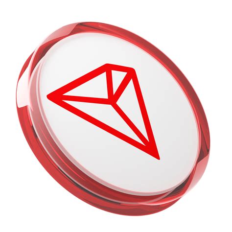 TRON ,TRX Glass Crypto Coin 3D Illustration 24093392 PNG