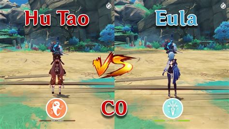 Hu Tao Vs Eula Who Is The Best Dps Team Comp Gameplay Comparison