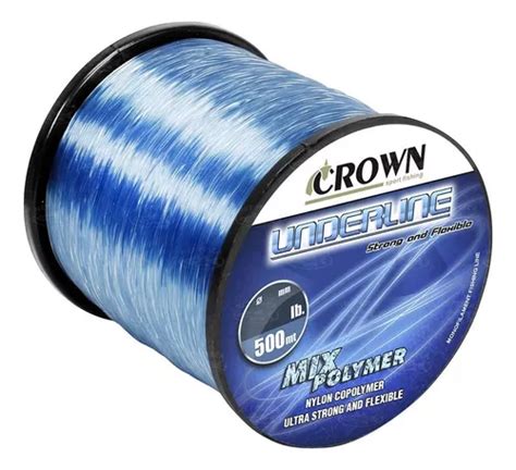 Linha Pesca Monofilamento Crown Underline Mm M Lb