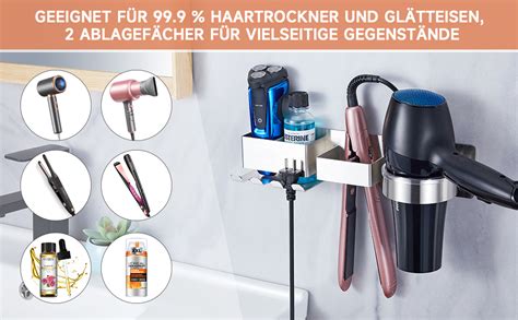 F Nhalter Ohne Bohren F Hn Halterung F R Haartrockner Und Gl Tteisen