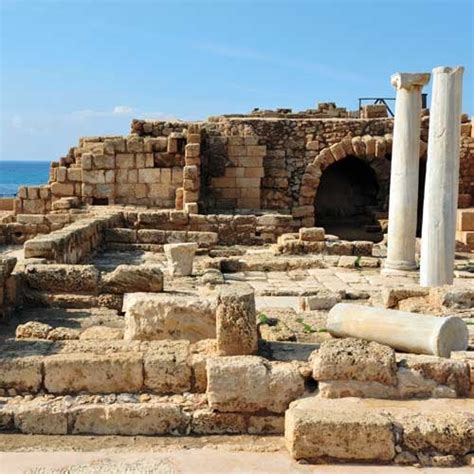 Ancient Caesarea Maritima In King Herod S Roman Province Of Judea Israel