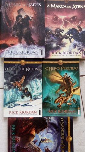 Combo 5 Livros Rick Riordan O Filho De Netuno O Herói Perdido O