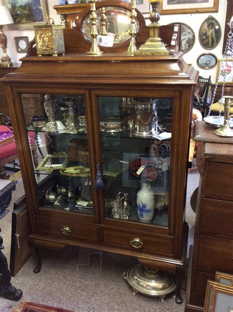 Elegant Edwardian Display Cabinet Antiques Atlas