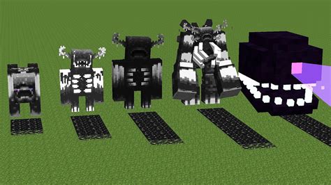 Which Of The All Wither Storm Mobs And Warden Bosses Will Generate More Wither Sculk Youtube