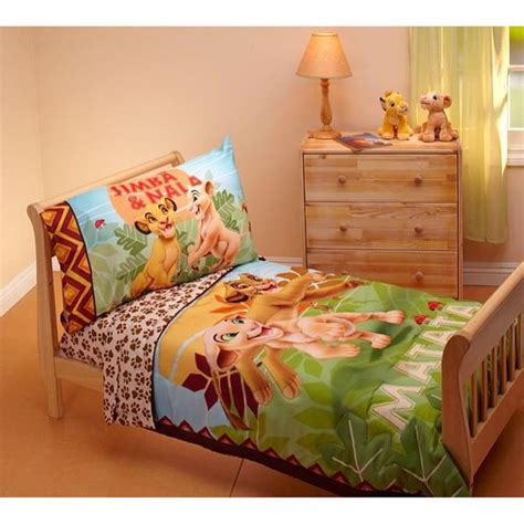 Disneys The Lion King Jungle Beat 4 Pc Bedding Set Toddler