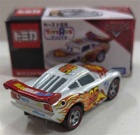 Takara Tomy Cars Tomica Toys R Us Original Lightning Mcqueen Silver