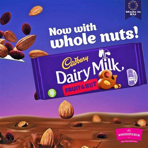 CADBURY Dairy Milk Fruit Nut Chocolate Wonderfulmom Lk